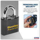 Sealey Premier&trade; Steel Body Combination Padlock 62mm PL603