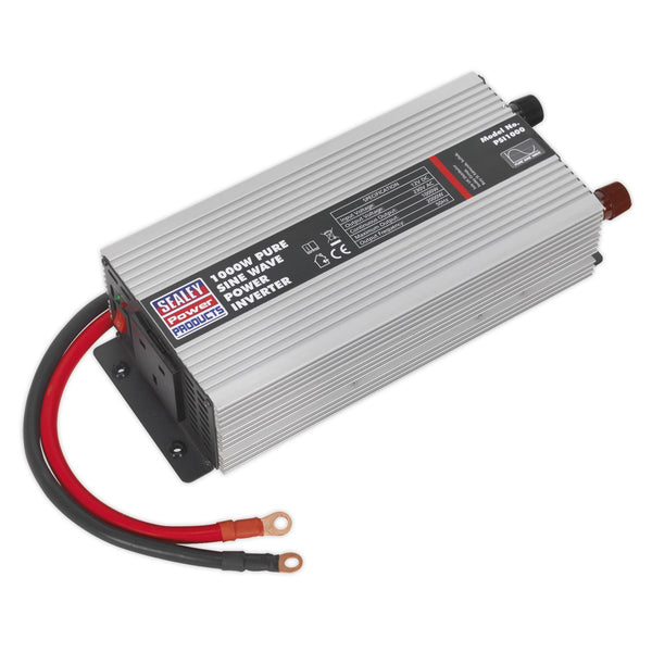 Power Inverter Pure Sine Wave 1000W 12V DC - 230V ~ 50Hz