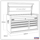 Sealey Premier&trade; Heavy-Duty Extra-Wide Topchest 8 Drawer 1040mm - Black PTB104008