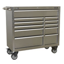Sealey Premier&trade; Heavy-Duty Extra-Wide Rollcab 11 Drawer 1055mm - Stainless Steel PTB105511SS