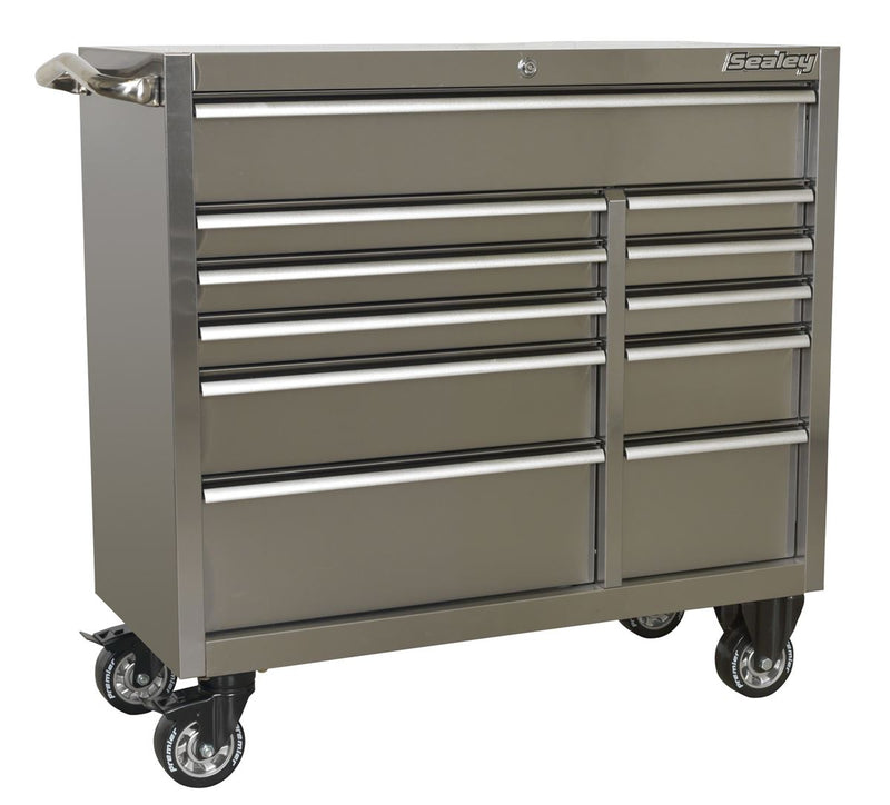 Rollcab 11 Drawer 1055mm Extra-Wide Stainless Steel Heavy-Duty