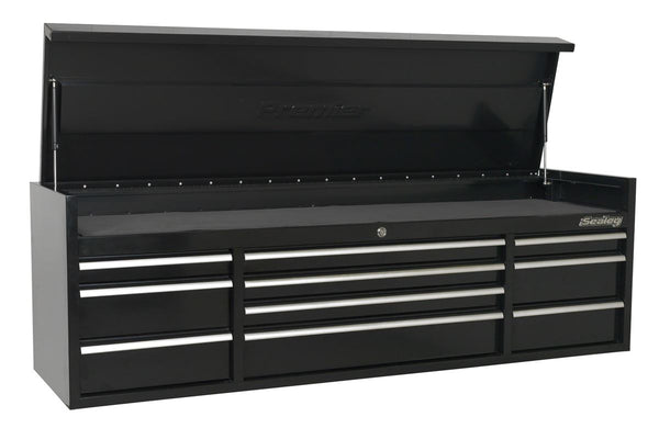 Topchest 10 Drawer 1830mm Extra-Wide Heavy-Duty Black