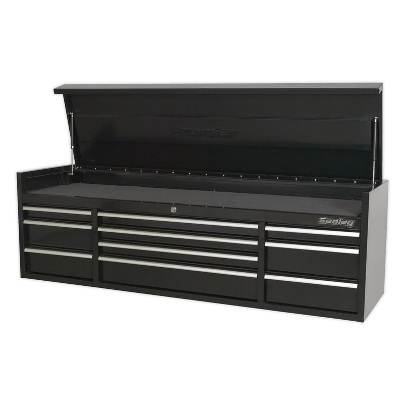 Topchest 10 Drawer 1830mm Extra-Wide Heavy-Duty Black