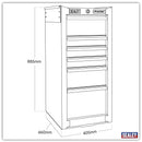 Sealey Premier&trade; Heavy-Duty Hang-On Locker 6 Drawer PTB40506