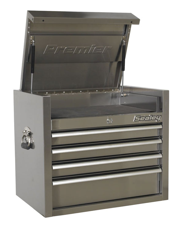 Topchest 4 Drawer 675mm Stainless Steel Heavy-Duty