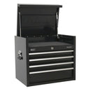 Sealey Premier&trade; Heavy-Duty Topchest 4 Drawer 660mm - Black PTB66004