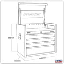 Sealey Premier&trade; Heavy-Duty Topchest 4 Drawer 660mm - Black PTB66004