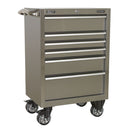 Sealey Premier&trade; Heavy-Duty Rollcab 6 Drawer 675mm - Stainless Steel PTB67506SS