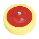 Sealey 150 x 50mm Buffing & Polishing Foam Head M14 x 2mm - Yellow/Coarse PTC/CH/M14-Y