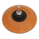 Sealey 75mm Hook-and-Loop Backing Pad on 6mm Shaft PTC75HLM