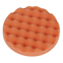 Sealey Hook-and-Loop Buffing & Polishing Foam Head 150 x 25mm - Orange/Firm PTCCHW150O
