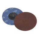 Sealey 75mm Quick Change Sanding Disc 120Grit - Pack of 10 PTCQC75120