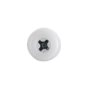 Sealey Numberplate Screw with Plastic Enclosed Head 4.8 x 18mm, White - Pack of 50 PTNP1