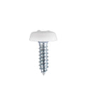 Sealey Numberplate Screw with Plastic Enclosed Head 4.8 x 18mm, White - Pack of 50 PTNP1