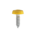 Sealey Numberplate Screw with Plastic Enclosed Head 4.8 x 18mm, Yellow - Pack of 50 PTNP2