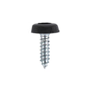Sealey Numberplate Screw with Plastic Enclosed Head 4.8 x 18mm, Black - Pack of 50 PTNP3