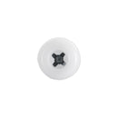 Sealey Numberplate Screw with Plastic Enclosed Head 4.8 x 24mm, White - Pack of 50 PTNP5