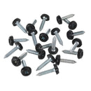 Sealey Numberplate Screw with Plastic Enclosed Head 4.8 x 24mm, Black - Pack of 50 PTNP7
