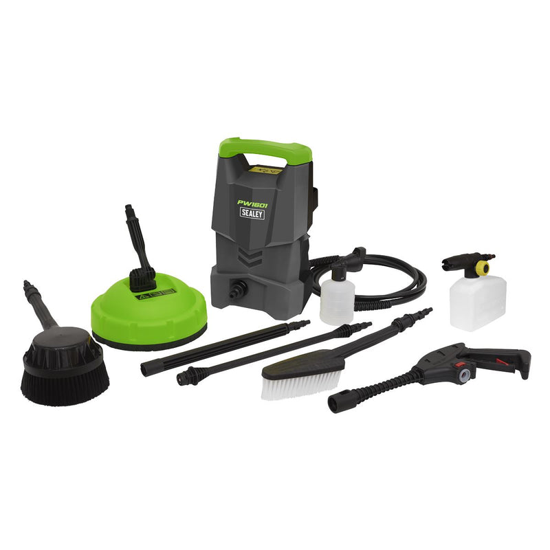 110bar Pressure Washer with Snow Foam Sprayer Kit