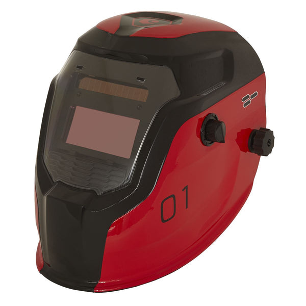 Welding Helmet Auto Darkening - Shade 9-13 - Red