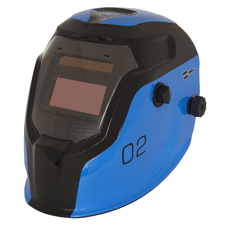 Auto Darkening Welding Helmet - Shade 9-13 - Blue