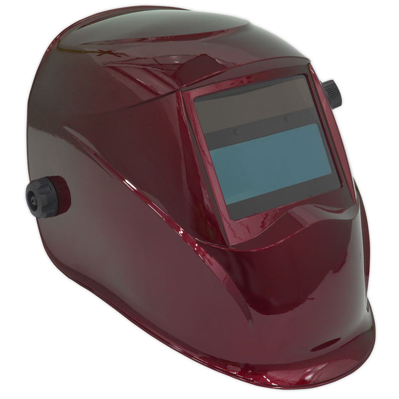 Welding Helmet Auto Darkening - Shade 9-13 - Red