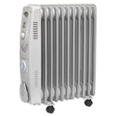 Sealey 11-Element Oil Filled Radiator with Timer 2500W/230V RD2500T