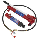 Sealey Snap Push Ram with Pump & Hose Assembly 10 Tonne RE97.10-COMBO