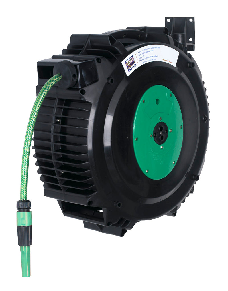 Retractable Water Hose Reel 18m 12mm ID PVC Hose