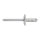 Sealey Aluminium Multi-Grip Large Flange Rivet 4.8 x 27mm - Pack of 100 RM4827L
