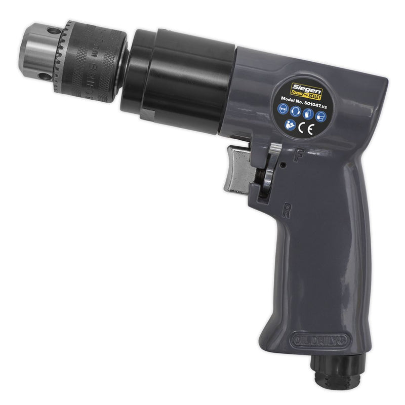 Air Drill �10mm 1800rpm Reversible