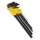 Sealey Extra-Long Hex Key Set 9pc S01092