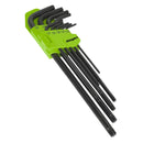 Sealey Siegen Extra-Long TRX-Star* Key Set 9pc S01096