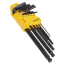 Sealey Siegen Imperial Long Ball-End Hex Key Set 9pc S01098