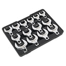 Sealey Siegen Crow's Foot Open End Spanner Set 1/2"Sq Drive 14pc S01109