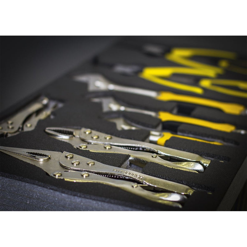 Sealey Tool Tray with Adjustable Wrench & Pliers Set 10pc S01130