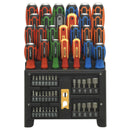 Sealey Siegen Hammer-Thru Screwdriver, Bit & Nut Driver Set 61pc S01153