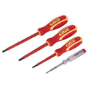 Sealey Siegen Electrician's Screwdriver Set 4pc - VDE Approved S01155