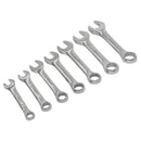 Sealey Siegen Imperial Stubby Combination Spanner Set 7pc S01190