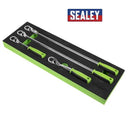 SEALEY 1/2" RATCHET WRENCH SET 4PC FLIP REVERSE IN EVA FOAM TRAY S01231