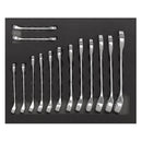 Sealey Siegen Stubby Combination Spanner Set 14pc S01232