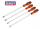 Sealey Torx Long Screwdriver Set 4pc TRX-Star* 250mm T15-T30 Siegen S01289