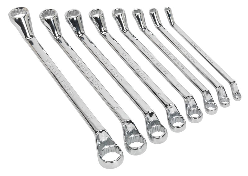 Deep Offset Ring Spanner Set 8pc Metric