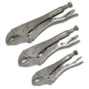 Sealey Siegen Locking Pliers Set 3pc S0463