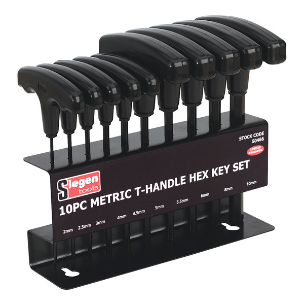 Hex Key Set 10pc T-Handle - Metric