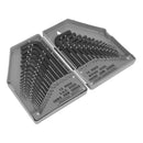 Sealey Siegen Metric/Imperial Long/Short-Arm Hex Key Set 30pc S0484