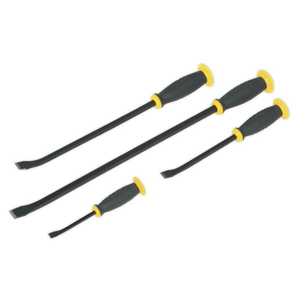 Pry Bar Set with Hammer Cap 4pc