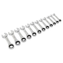 Sealey Siegen Stubby Combination Ratchet Spanner Set in EVA Foam Tray 12pc S0633