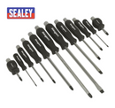 Sealey Screwdriver Set 12pc Hammer Thru Screwdriver Sets Hammer Head S0641