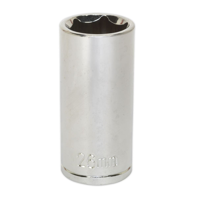 WallDrive&reg; Socket 26mm Deep 1/2"Sq Drive